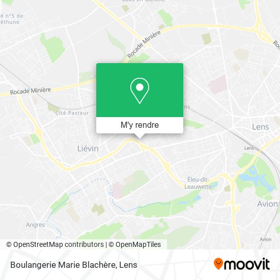 Boulangerie Marie Blachère plan