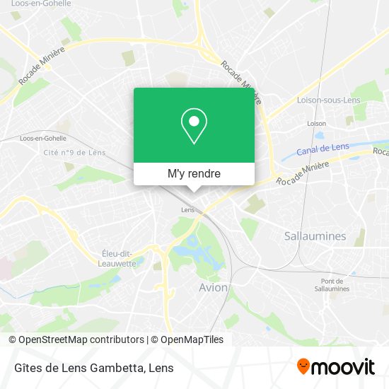 Gîtes de Lens Gambetta plan