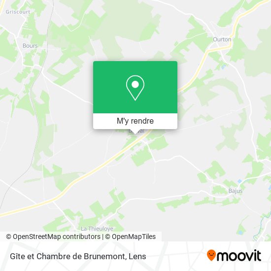 Gîte et Chambre de Brunemont plan