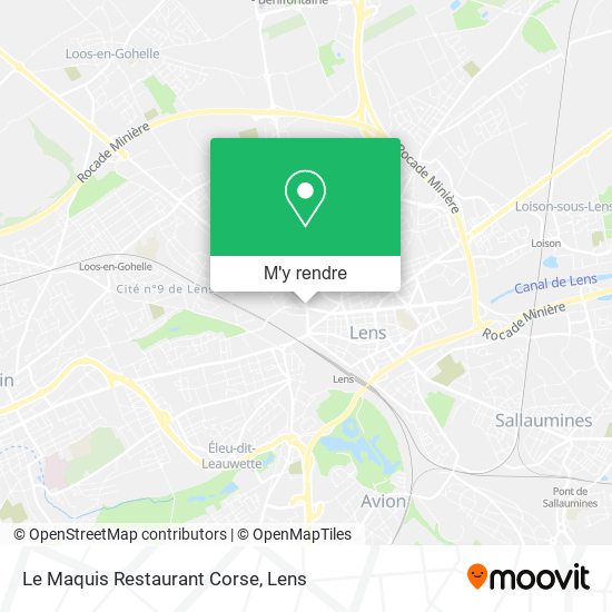 Le Maquis Restaurant Corse plan