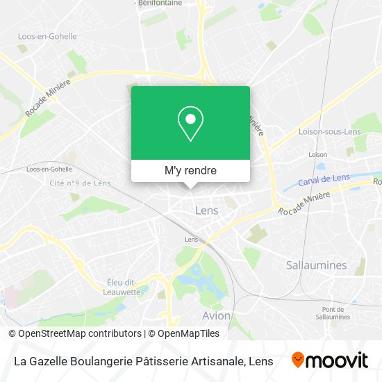La Gazelle Boulangerie Pâtisserie Artisanale plan