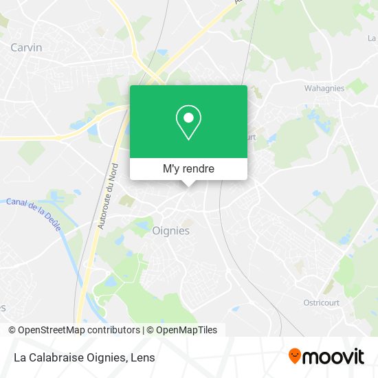 La Calabraise Oignies plan