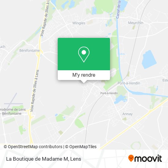 La Boutique de Madame M plan