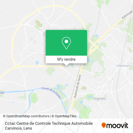Cctac Centre de Controle Technique Automobile Carvinois plan