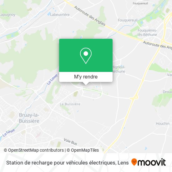 Station de recharge pour véhicules électriques plan