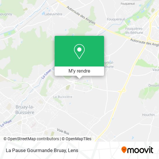 La Pause Gourmande Bruay plan