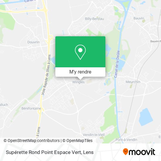 Supérette Rond Point Espace Vert plan