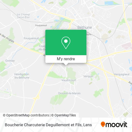 Boucherie Charcuterie Deguillemont et Fils plan
