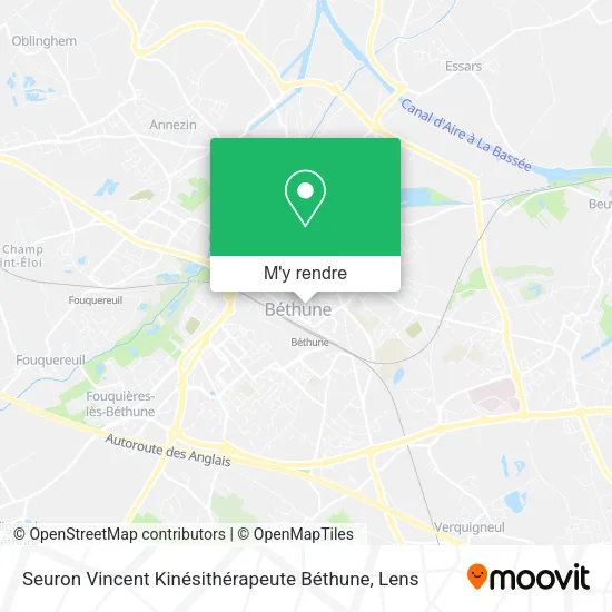 Seuron Vincent Kinésithérapeute Béthune plan