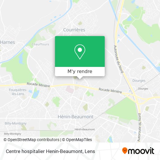 Centre hospitalier Henin-Beaumont plan