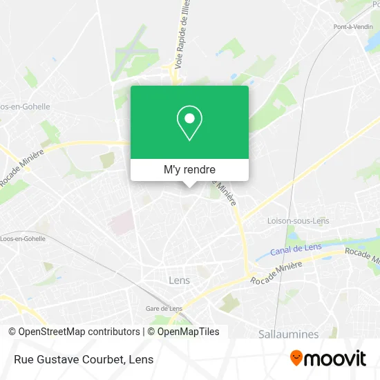 Rue Gustave Courbet plan