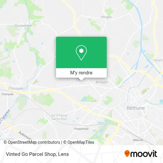 Vinted Go Parcel Shop plan