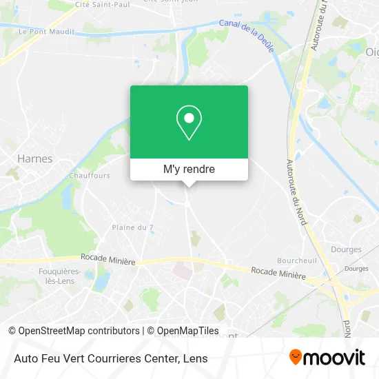 Auto Feu Vert Courrieres Center plan