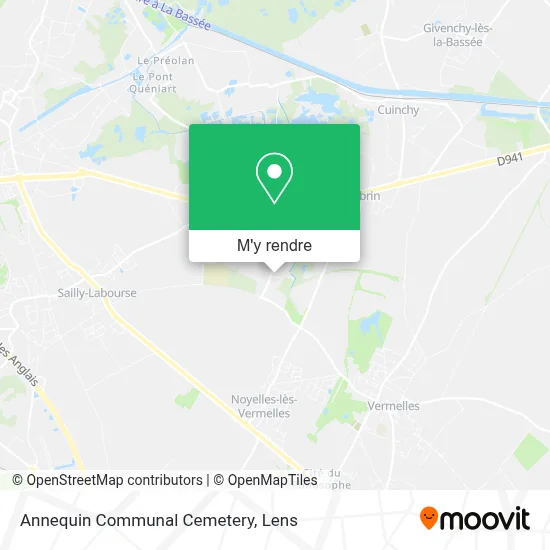 Annequin Communal Cemetery plan