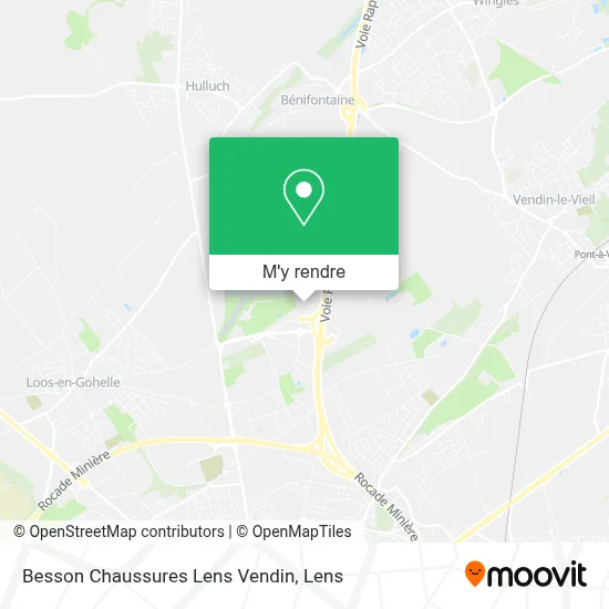 Besson Chaussures Lens Vendin plan