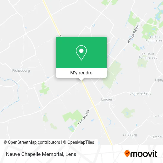 Neuve Chapelle Memorial plan