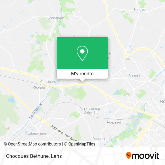 Chocques Bethune plan