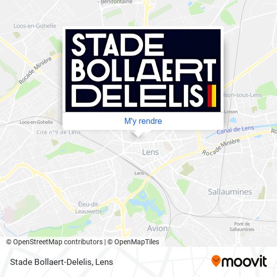 Stade Bollaert-Delelis plan