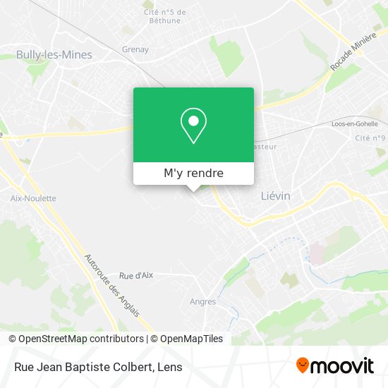 Rue Jean Baptiste Colbert plan