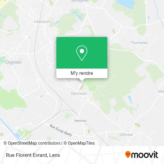 Rue Florent Evrard plan