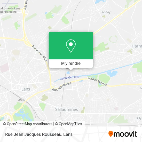 Rue Jean Jacques Rousseau plan