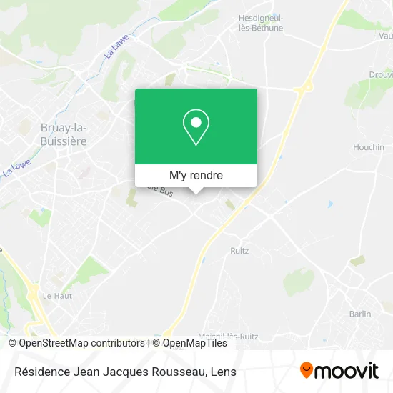 Résidence Jean Jacques Rousseau plan