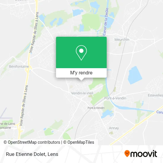 Rue Etienne Dolet plan