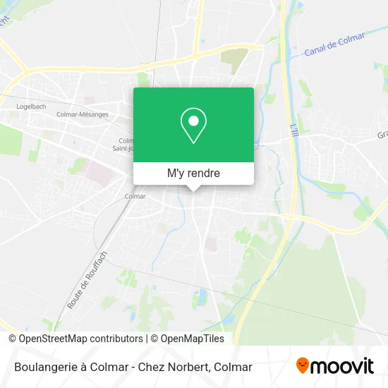 Boulangerie à Colmar - Chez Norbert plan