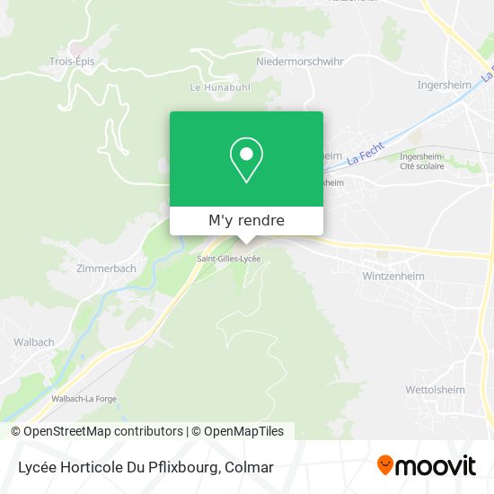 Lycée Horticole Du Pflixbourg plan