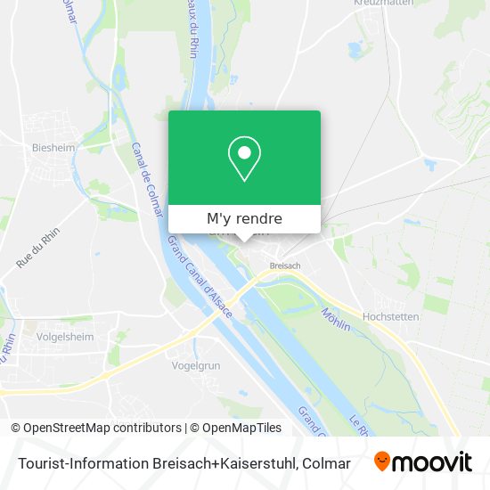 Tourist-Information Breisach+Kaiserstuhl plan