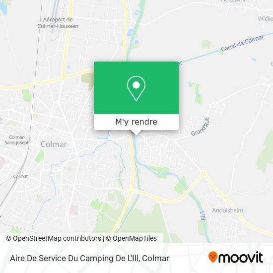 Aire De Service Du Camping De L'Ill plan