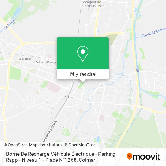 Borne De Recharge Véhicule Électrique - Parking Rapp - Niveau 1 - Place N°1268 plan