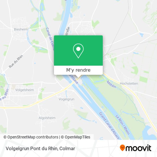 Volgelgrun Pont du Rhin plan