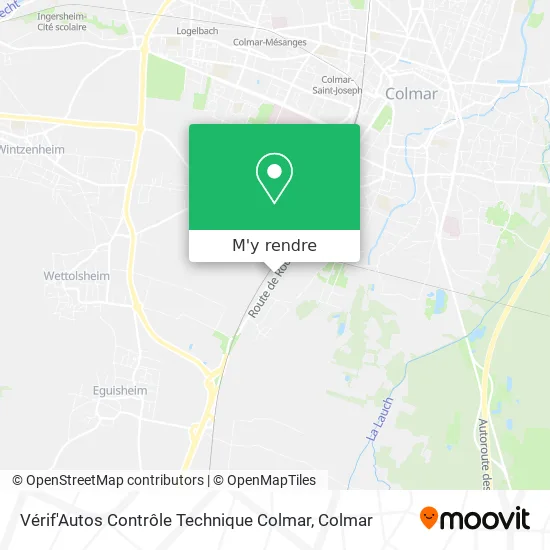Vérif'Autos Contrôle Technique Colmar plan