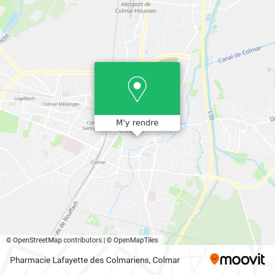 Pharmacie Lafayette des Colmariens plan