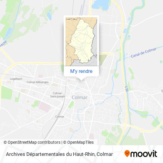 Archives Départementales du Haut-Rhin plan