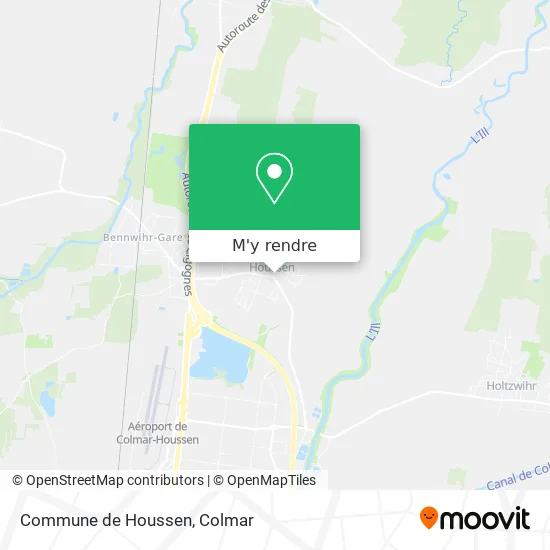 Commune de Houssen plan