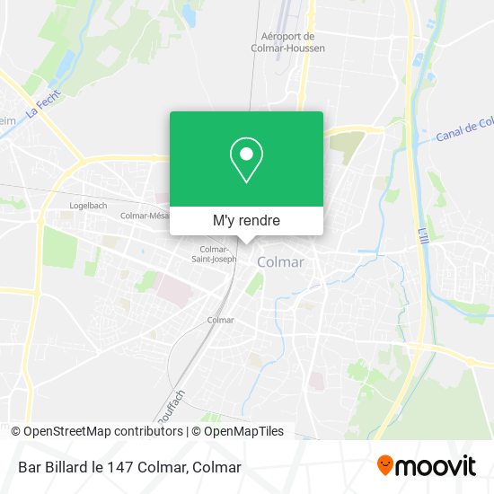 Bar Billard le 147 Colmar plan