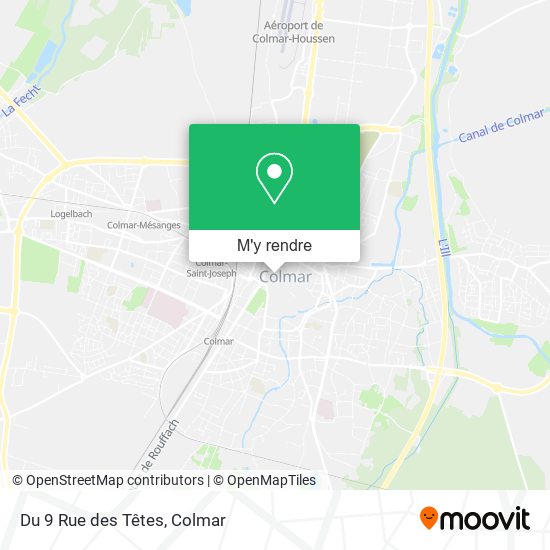 Du 9 Rue des Têtes plan