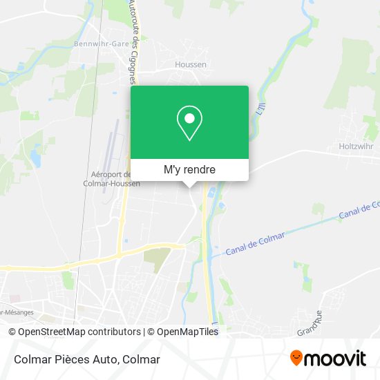 Colmar Pièces Auto plan