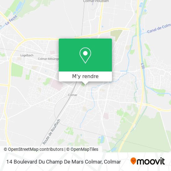14 Boulevard Du Champ De Mars Colmar plan