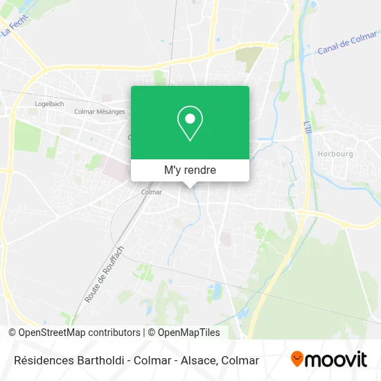 Résidences Bartholdi - Colmar - Alsace plan
