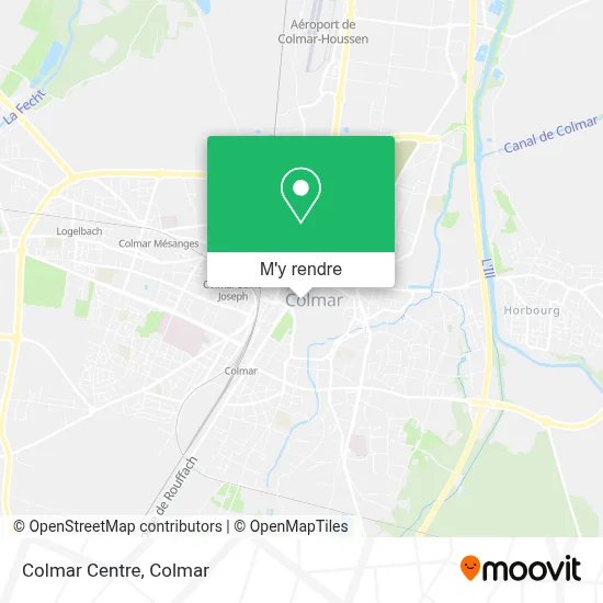 Colmar Centre plan