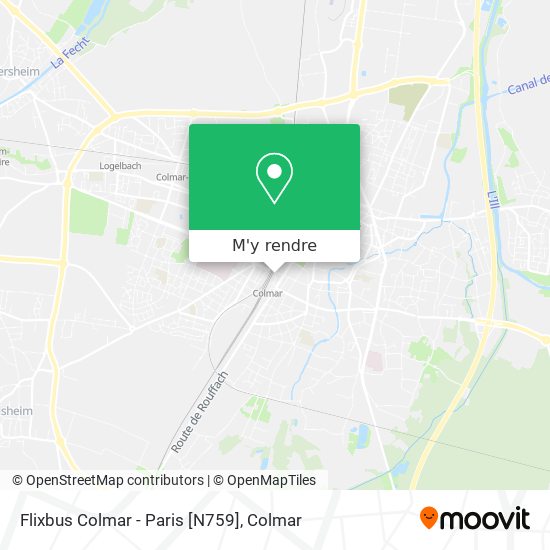 Flixbus Colmar - Paris [N759] plan