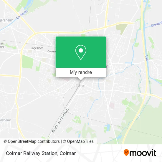 Colmar Railway Station plan