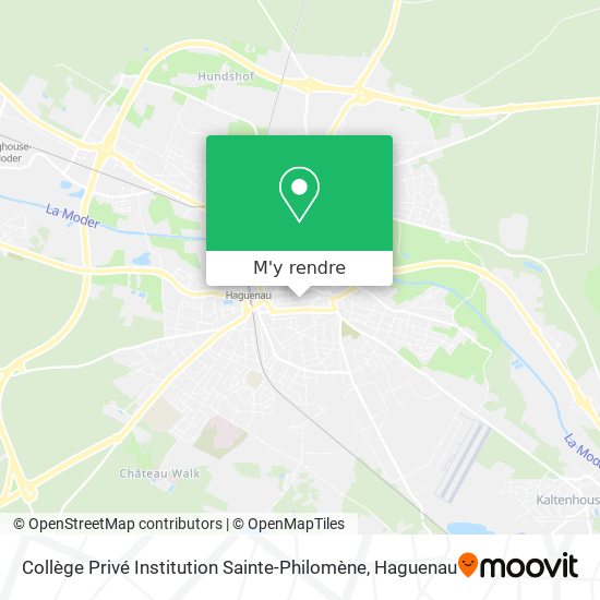 Collège Privé Institution Sainte-Philomène plan
