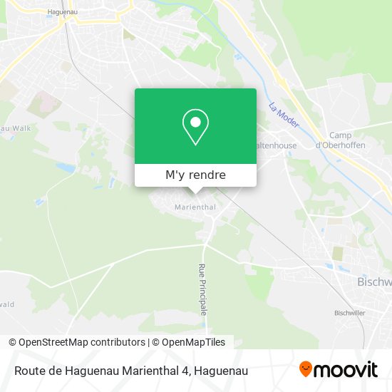 Route de Haguenau Marienthal 4 plan