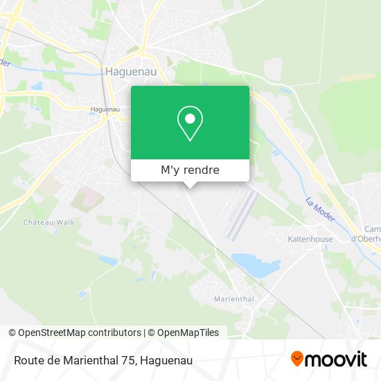 Route de Marienthal 75 plan