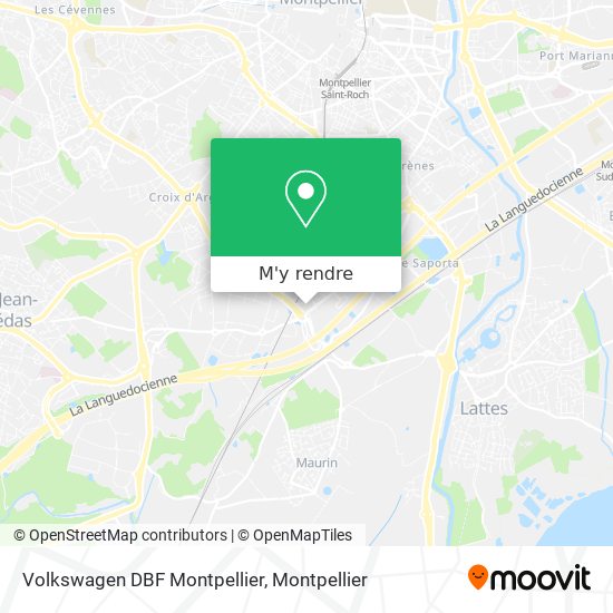 Volkswagen DBF Montpellier plan