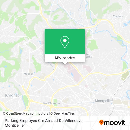 Parking Employés Chr Arnaud De Villeneuve plan
